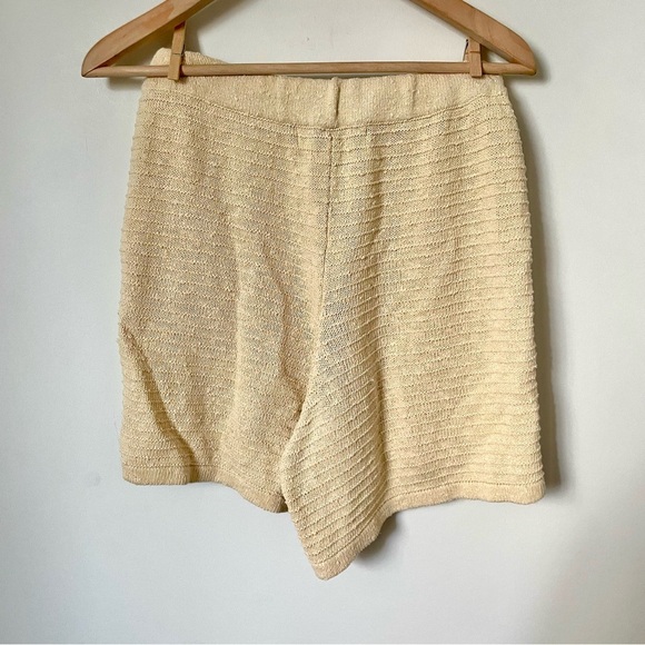 Free People Beach Carter Sweater Set Beige Polo Knit Sweater and Shorts Size XS - Picture 6 of 11